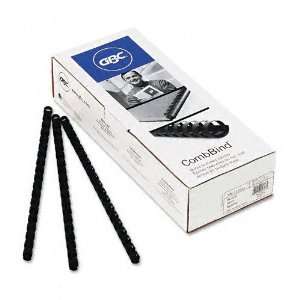 GBC  CombBind Premium Matte Spines, 3/8 55 Sheet Capacity, Black 