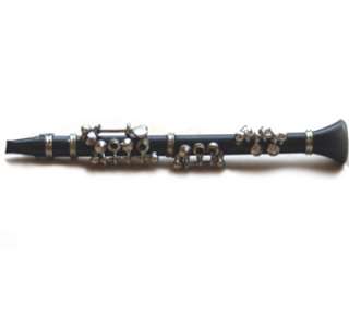 Black Clarinet Dolls House Miniature Instrument  