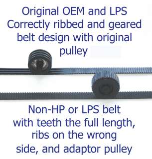   have only teeth around the belt click on the image for more detail