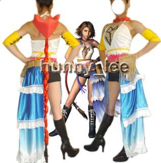 FINAL FANTASY X 2 Yuna Gunner Cosplay Costume Custom Made  