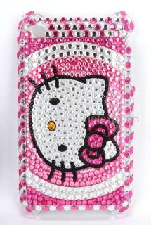 2x hello kitty rhinestone bling case pouch shell cover For iphone 3G 