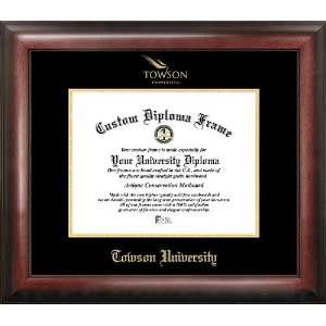    Towson Tigers Gold Embossed Diploma Frame