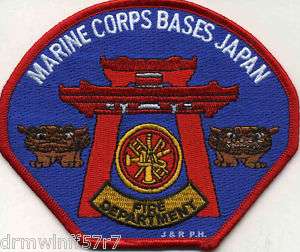 Marine Corps Bases, Japan fire patch  