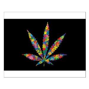  Small Poster Marijuana Flowers 60s 