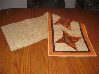 Handmade table Runner quilted Thanksgiving fall autumn  