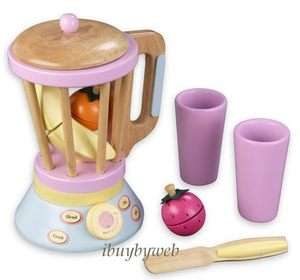Kidkraft Kids Play Kitchen Wooden Blender Smoothie Set  