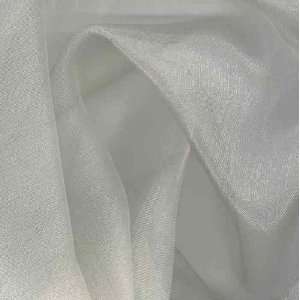  54 Wide Iridescent Organza Ivory Fabric By The Yard 