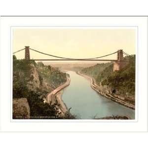  Clifton suspension bridge from the cliffs Bristol England 