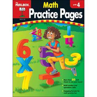 THE MAILBOX BOOKS MATH PRACTICE PAGES GR 4 