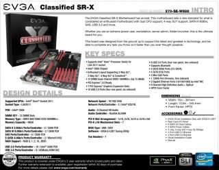   Classified SR X 270 SE W888 KR SRX Motherboard 843368013622  