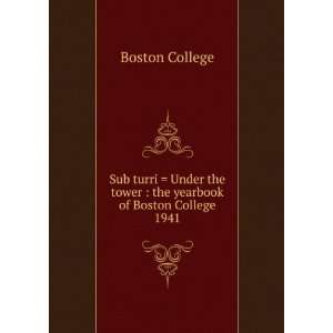  Sub turri  Under the tower  the yearbook of Boston 