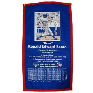  Chicago Cubs Ron Santo Wool Banner