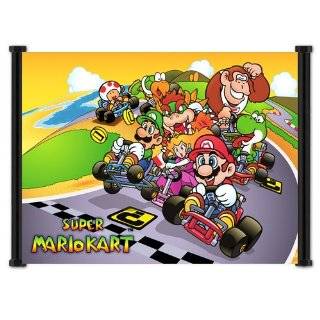 Super Mario Kart Classic Game Fabric Wall Scroll Poster (21x16 