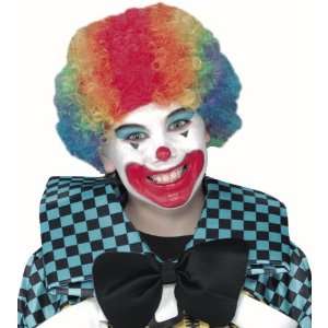   Kids Multi Color Bushy Rainbow Clown Wig Child Costume Toys & Games