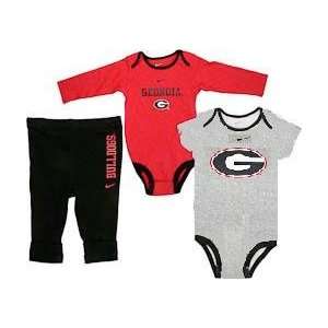  Georgia Bulldogs Nike Infant Short and Long Sleeve Creeper 