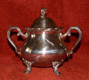 Webster Wilcox Sugar Bowl with Lid. Silver Plate. Nice  