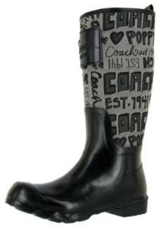    COACH Pearl Womens Rubber Wellies Galoshes Rain Boots Shoes Shoes