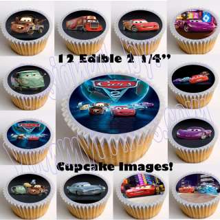   25 Edible Image Cup Cake Toppers 12pcs, cut and paste, no peel  