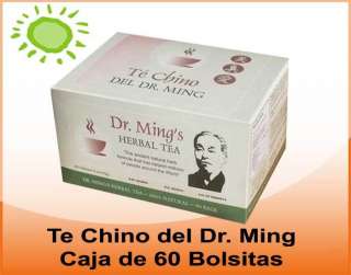 100% PRODUCTO ORIGINAL TE CHINO DEL DR MING 60 BOLSAS  