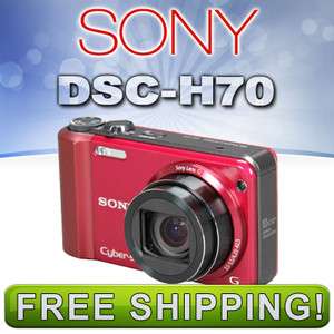 Sony Cyber shot DSC H70 Digital Camera (Red) New 027242808706  