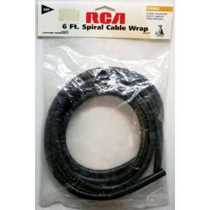  RCA 6ft Spiral Cable Wrap Electronics
