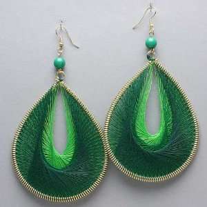  Green Dream Catcher Earrings 