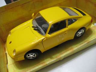Motormax Porsche 911 Carrera Cp 124 Yellow Diecast NIB  