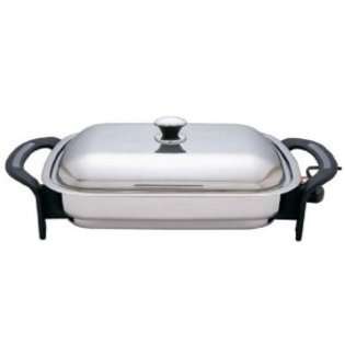   Inch Rectangular Surgical Stainless Steel Electric Skillet at 