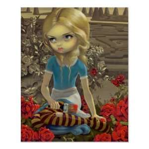  Alice in Wonderland Painting the Roses Red PRINT