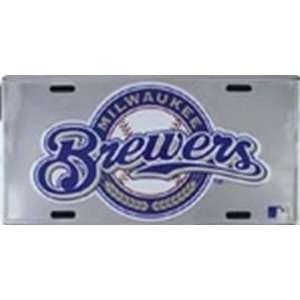  Milwaukee Brewers MLB Chrome License Plate Plates Tag Tags 