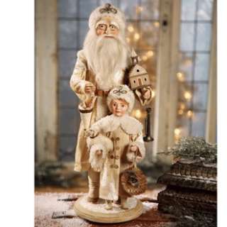 NEW Bethany Lowe Santa with Dolls Christmas Tablepiece  