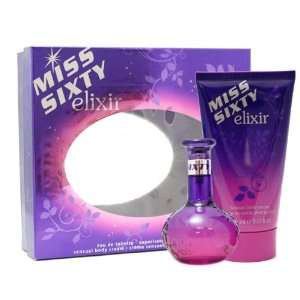 MISS SIXTY ELIXIR Perfume. 2 PC. GIFT SET ( EAU DE TOILETTE SPRAY 1.7 