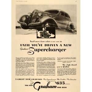  1935 Ad Graham Supercharger Cavalier Crusader Factory 