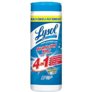  Lysol 4 in 1 Disinfecting Wipes, Spring Waterfall Kitchen 