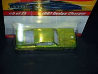   CLASSICS SERIES 1 1967 DODGE CHARGER 5 OF 25 LIME GREEN MOC  