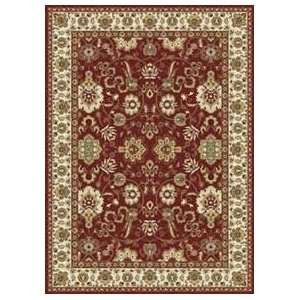  Concord Global Kashmir Agra Red Rug Round 53 (9030 