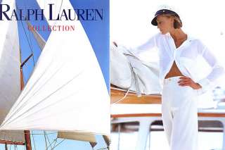 1992 Ralph Lauren Kim Nye sailing 7 page magazine ad  