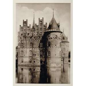   Moat Castle Faaborg Denmark   Original Photogravure