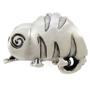  Genuine Ohm Beads (TM) Product. 925 Sterling Silver Cute Chameleon 