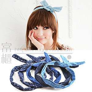 Japan Rabbit Ear Ribbon Scarf Headband Hair Band Vivi  