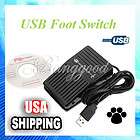 USB Foot Control Action Switch Pedal Free Driver HID for Keyboard 