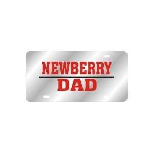  License Plate   NEWBERRY DAD SILVER/RED/BLACK