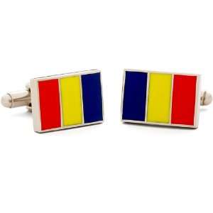  Romania Flag Cufflinks Jewelry