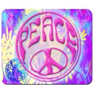  Floral Peace Custom Mouse Pad from Redeye Laserworks 