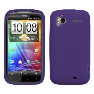 Solid Dark Purple Silicone Skin Gel Cover Case For HTC 