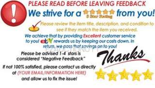   PROFESSIONAL LOOK 5 STAR DSR RATING THANK YOU CARDS FOR PACKAGES