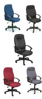 COMPUTER DESK TASK CHAIR IN CREPE FABRIC 4 COLORS & LEATHER B8801 