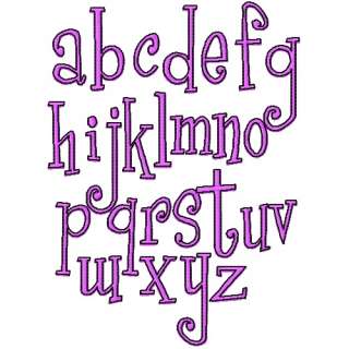 133 Fun Curly Monogram Font Alphabet 1 1.5 2& 3  