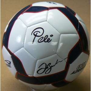  Pele David Beckham Autographed Soccer Ball Everything 