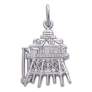   Rembrandt Charms Thomas Lighthouse, MD Charm, 14K White Gold Jewelry